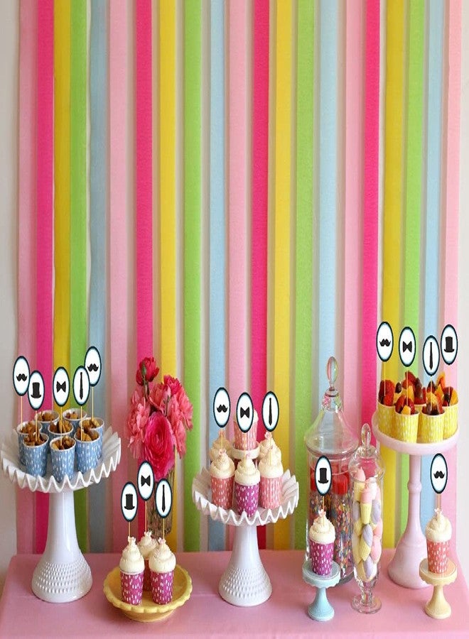 Untumble Little Man Birthday Cake Toppers and Cup Cake Toppers (Set of 25) - Image 2