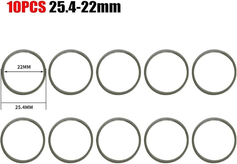 مجموعة حلقة محول شفرة المنشار الدائري 25.4 مم إلى 22 مم محول حجم معدني فضي - Image 5