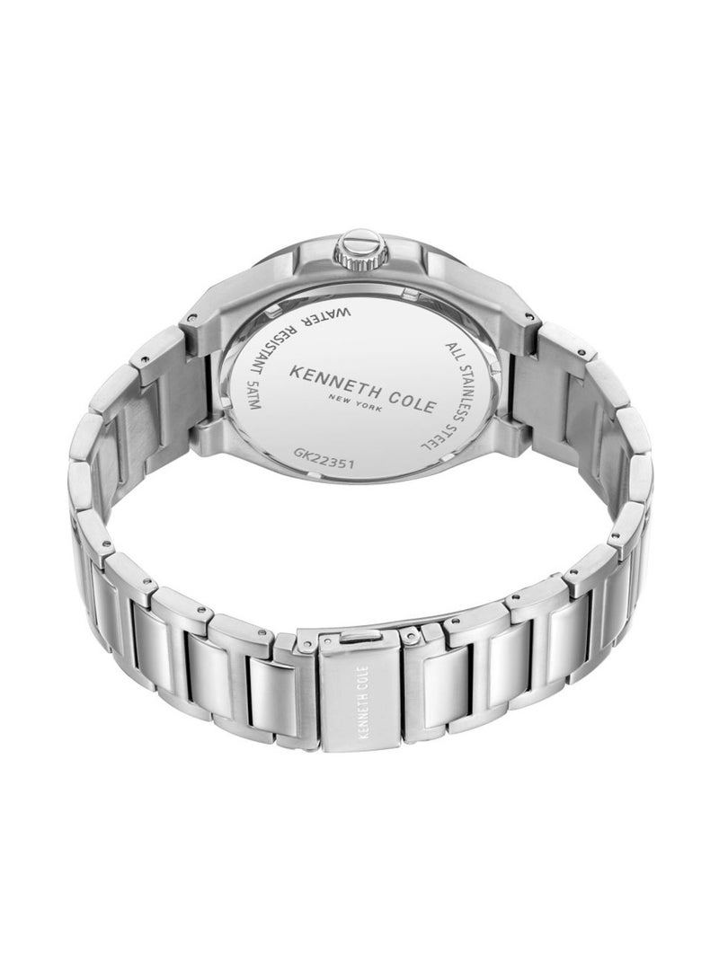 Kenneth Cole Men's Multifunction Quartz Silver Stainless Steel Watch KCWGK2235103 - 43mm - Image 3