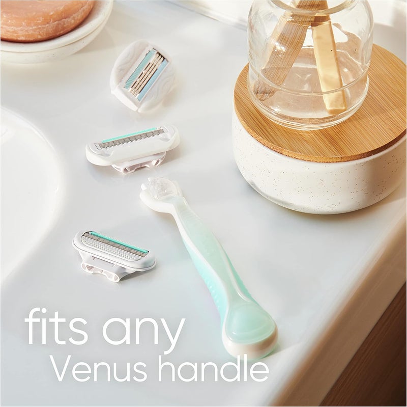 Gillette شفرة حلاقة جيليت فينوس ديلوكس سموذ سنسيتيف للنساء + 2 شفرات حلاقة إضافية - Image 4