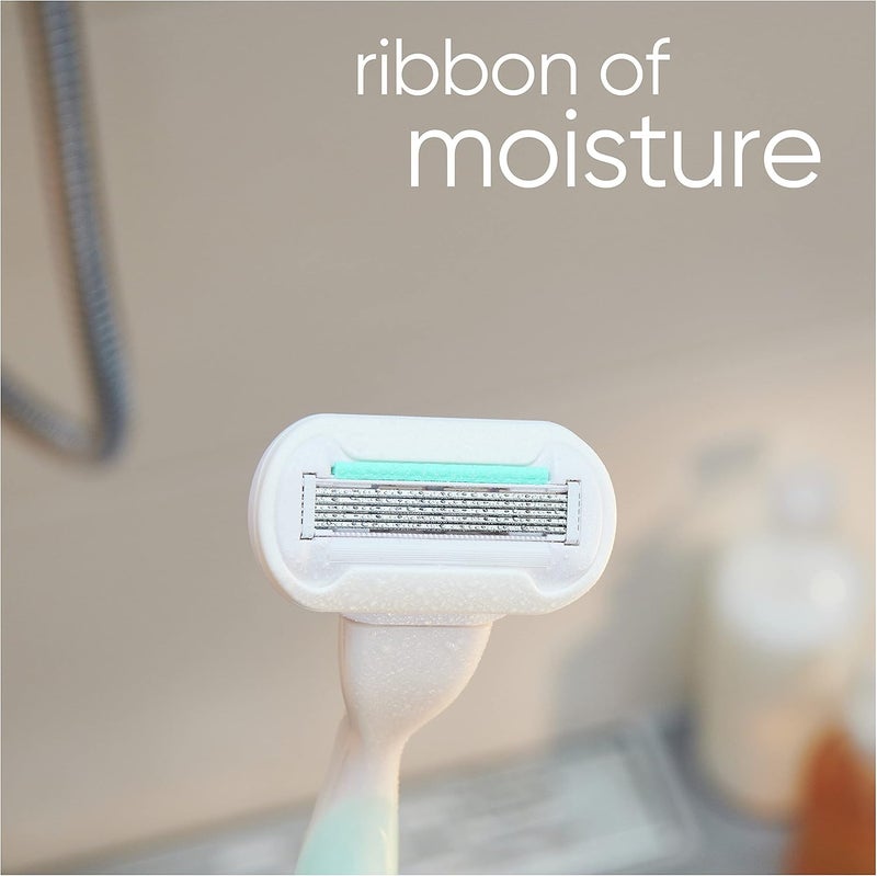 Gillette شفرة حلاقة جيليت فينوس ديلوكس سموذ سنسيتيف للنساء + 2 شفرات حلاقة إضافية - Image 3