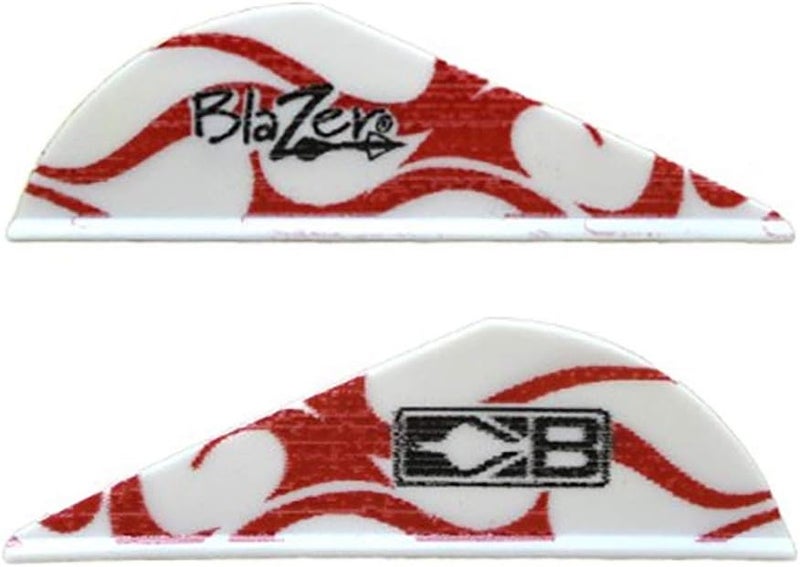 True Color Blazer® Vane, 2” Hunting, 3D, Vane, Red & White Flame, 36pk