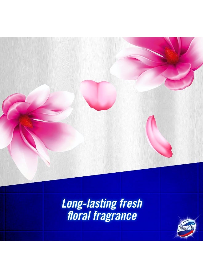 Domestos Power Foam Floral Burst Toilet & Bathroom Cleaner Spray sprays upside down & eliminates 99.99% of germs* for cleaning inside the toilet & around the bathroom 650 ml - Image 3