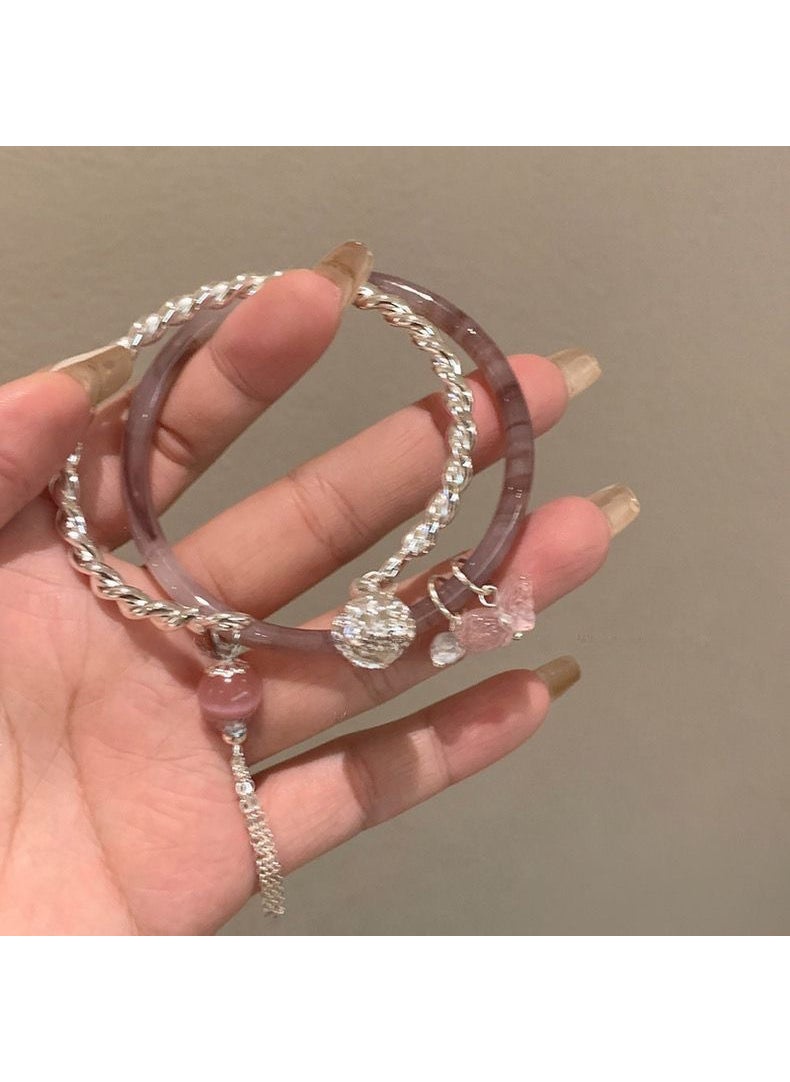 Generic Chic Chinese Style Bell Bracelet Set for Women M348 +349 two-piece set 