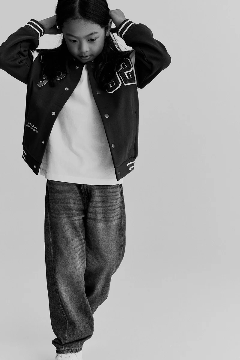 H&M Motif-detail baseball jacket