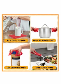 SYOSI Air Fryer Reusable Liners for Ninja Foodi Dual DZ201, 4 Pcs Easy Clean Accessories, Non Stick  - Image 3
