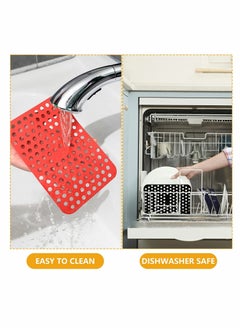 SYOSI Air Fryer Reusable Liners for Ninja Foodi Dual DZ201, 4 Pcs Easy Clean Accessories, Non Stick  - Image 5