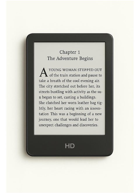 E-Reader | 16GB Storage, 6" Glare-Free Display, Adjustable Front Light, Fast Page Turns, Wi-Fi Connectivity