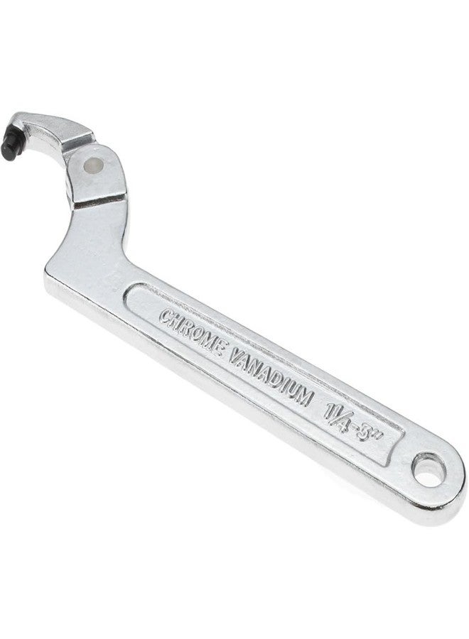 Paramount Adjustable Spanner Wrench: 7/32" Pin Height x 1/4" Pin Diam, 1-1/4" to 3" Capacity - Image 1