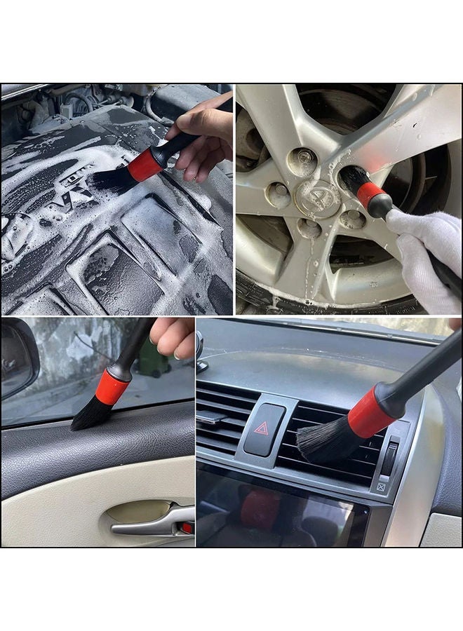 NIBEMINENT 15-Piece Bristle Car Cleaner Brush Set Multicolour 27.00 x 18 10cm - Image 5