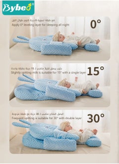 Bybeo Baby Crib Wedge Pillows with Safety Fence, Adjustable Height Anti-Spit Breastfeeding Nursing Pillow - Anti-Reflux, Choking, and Milk Overflow for Newborns Toddlers  - Image 3