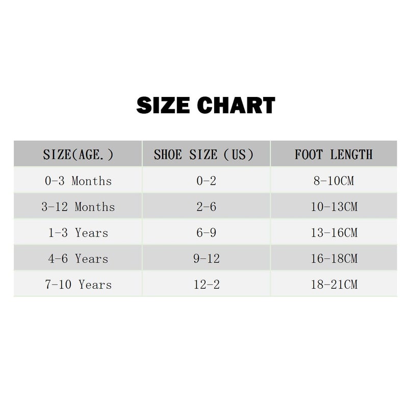 VWU Baby Toddler Kids Ankle Crew Socks with Grips Unisex Warm Thick Cotton Winter Socks 1-3T, 2 White 2 Black 2 Grey - Image 2