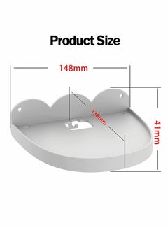 KASTWAVE Wall Mount Holder Compatible with Google WiFi 1st/2nd Generation, ABS Holder Cable Management Space-Saving Accessories for Google Nest WiFi Router  - Image 3