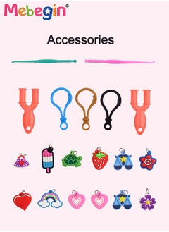 MEBEGIN DIY Rubber Bands Kit toys for Bracelet Making Kit DIY Art and Craft Mega Refill kit Girls Creativity Gift  - Image 2