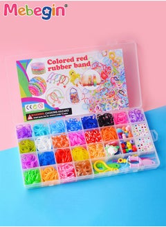 MEBEGIN DIY Rubber Bands Kit toys for Bracelet Making Kit DIY Art and Craft Mega Refill kit Girls Creativity Gift  - Image 4