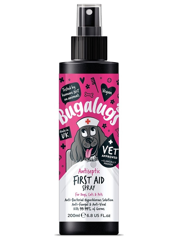 BUGALUGS Antiseptic First Aid Spray 200ml (6.8 Fl Oz) - Image 1