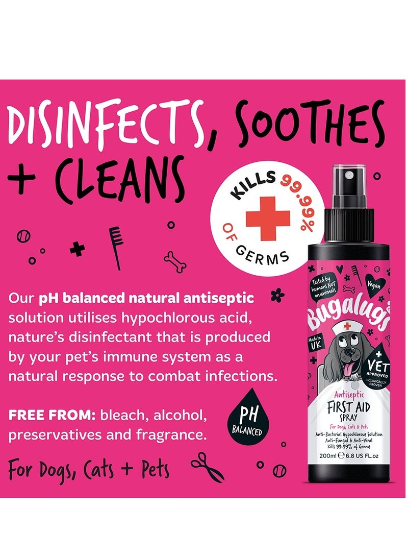 BUGALUGS Antiseptic First Aid Spray 200ml (6.8 Fl Oz) - Image 2