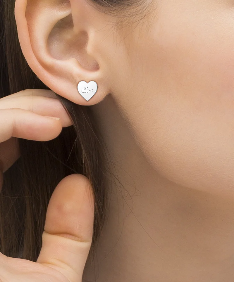 LACOSTE Love My Croc Stud Earrings