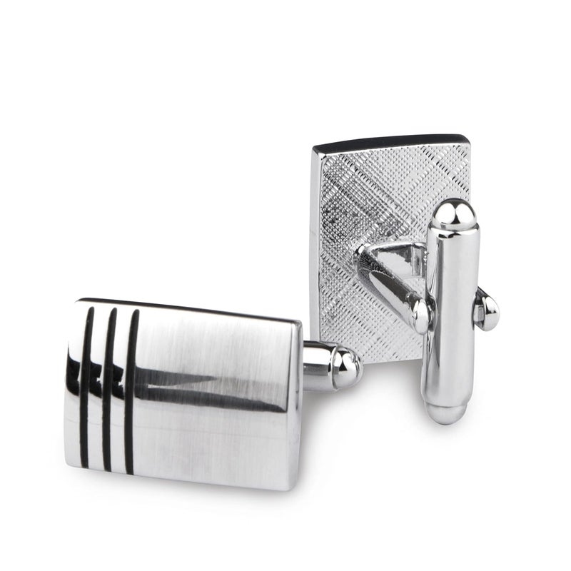 Kovove The Bling Fling Silver Coloured Cufflinks - Image 3