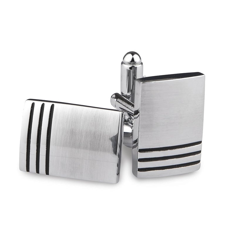 Kovove The Bling Fling Silver Coloured Cufflinks - Image 1