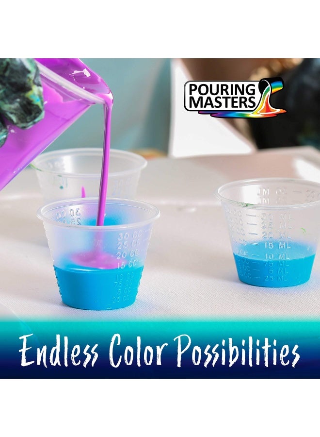 POURING MASTERS Titanium White Acrylic Ready to Pour Pouring Paint - Premium 64-Ounce Pre-Mixed Water-Based - for Canvas, Wood, Paper, Crafts, Tile, Rocks and More - Image 3
