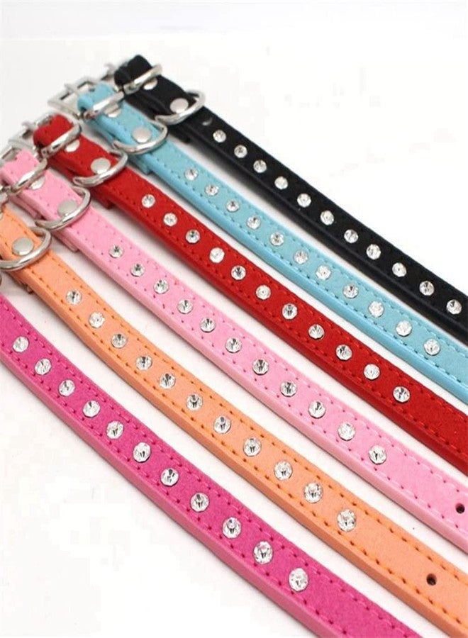 WeimoMonkey Rhinestone Dog Collar, Sparkling Fancy Soft Bling Crystal Crystal Diamond Puppy Cat Kitty Pet Collars, Adjustable for XSmall Small Medium Breed Girl Boys,Purple S - Image 4