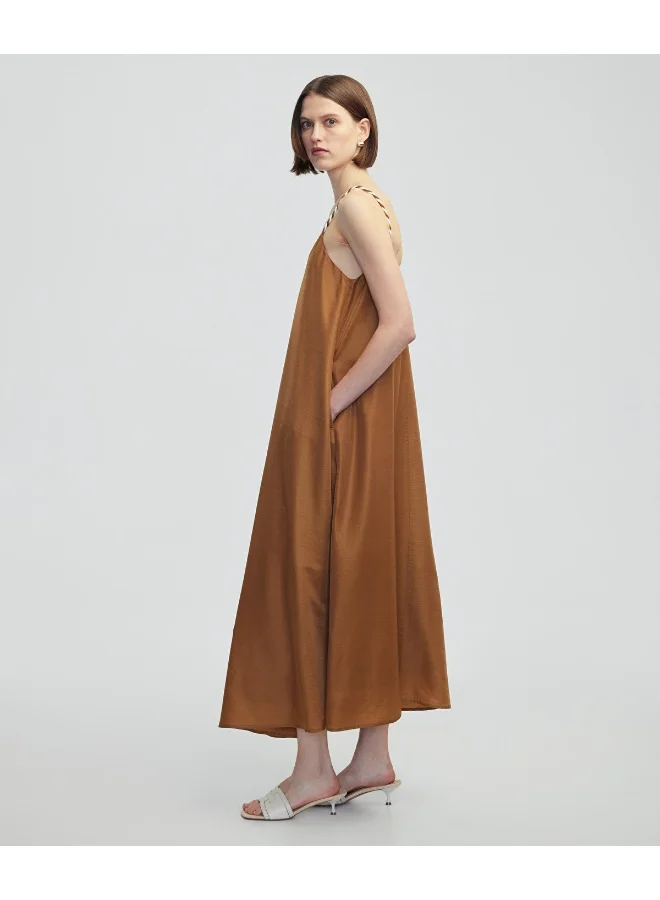 ابيكول فستان بحمالات متباينة