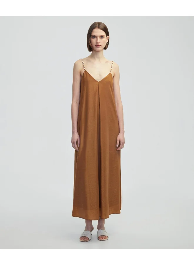 ابيكول فستان بحمالات متباينة