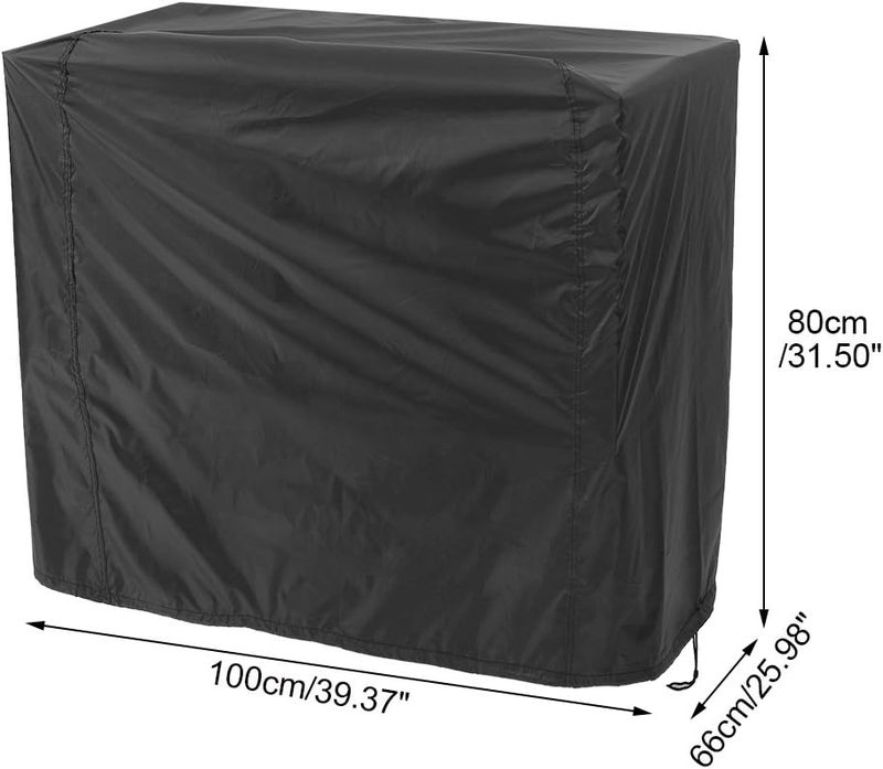 Asixx BBQ Cover, Waterproof BBQ Grill Cover or Outdoor Polyester Barbecue Covers, Garden Patio Grill Protector for Weber, Holland, Jenn Air, Brinkmann and Char Broil, Black(90 x 76 x 63cm) - Image 3