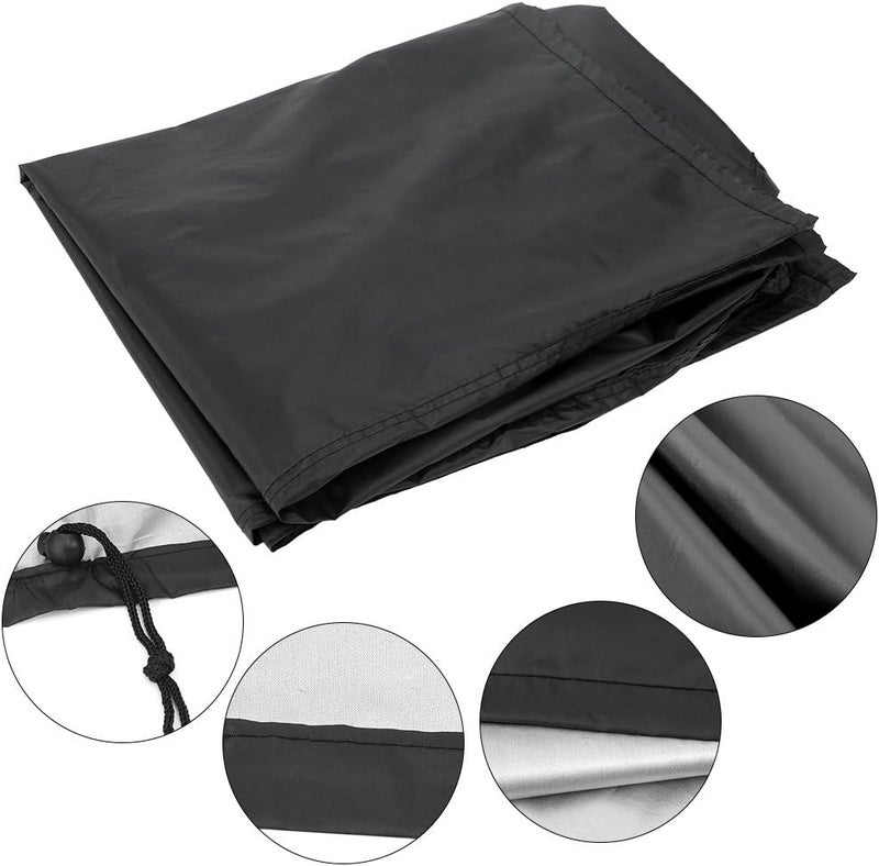 Asixx BBQ Cover, Waterproof BBQ Grill Cover or Outdoor Polyester Barbecue Covers, Garden Patio Grill Protector for Weber, Holland, Jenn Air, Brinkmann and Char Broil, Black(90 x 76 x 63cm) - Image 4