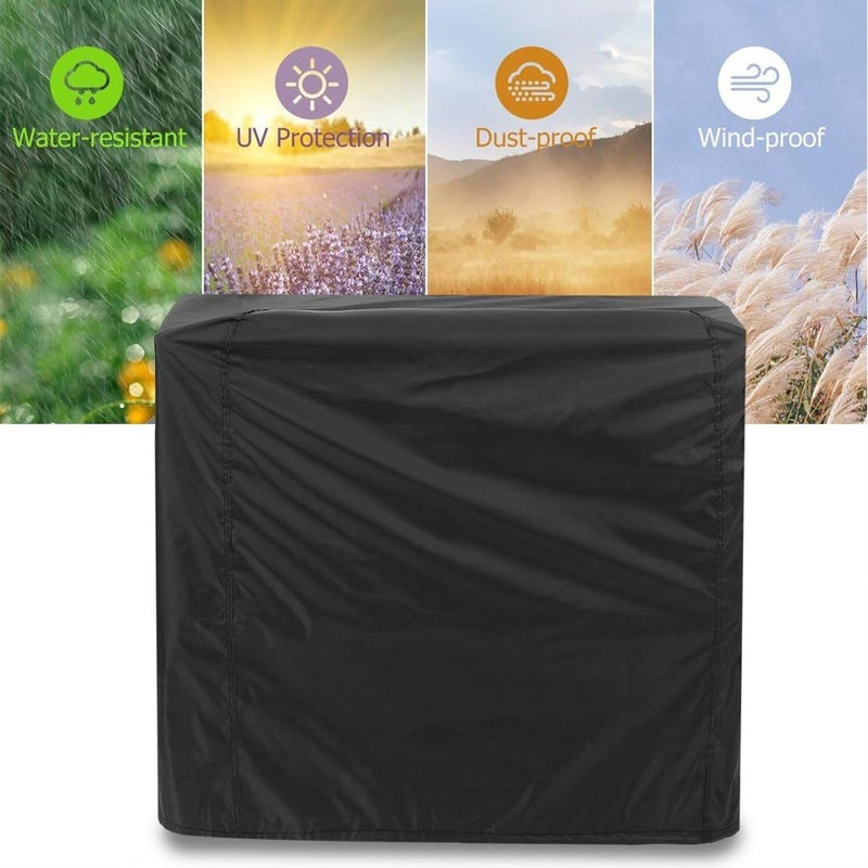 Asixx BBQ Cover, Waterproof BBQ Grill Cover or Outdoor Polyester Barbecue Covers, Garden Patio Grill Protector for Weber, Holland, Jenn Air, Brinkmann and Char Broil, Black(90 x 76 x 63cm) - Image 5