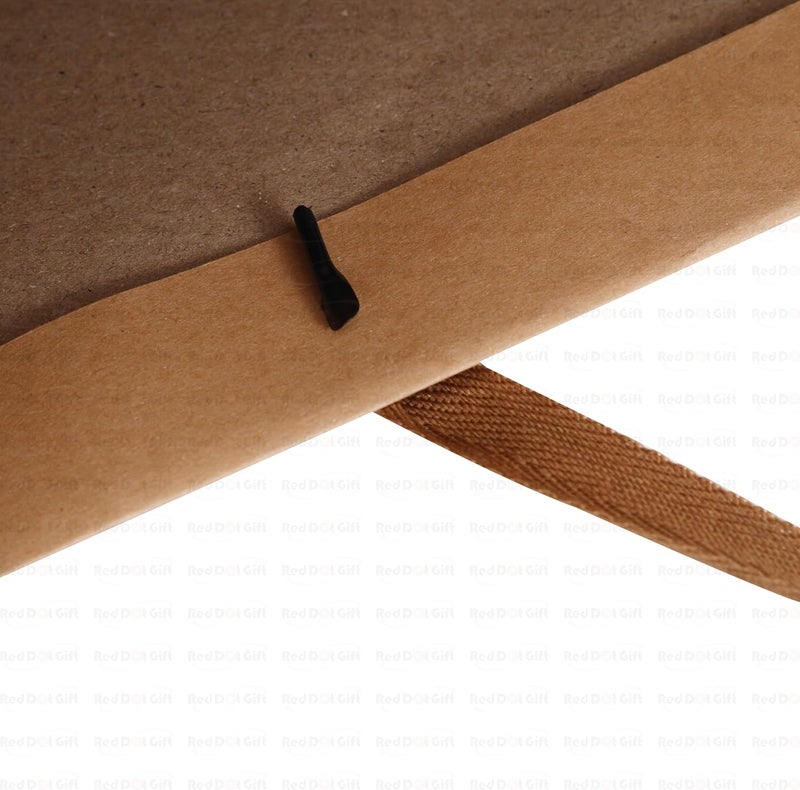 Red Dot Gift REDDOTGIFT® 10-Pack Kraft Paper Shopping Bags with Ribbon Handle - H32x43x13cm - Image 5
