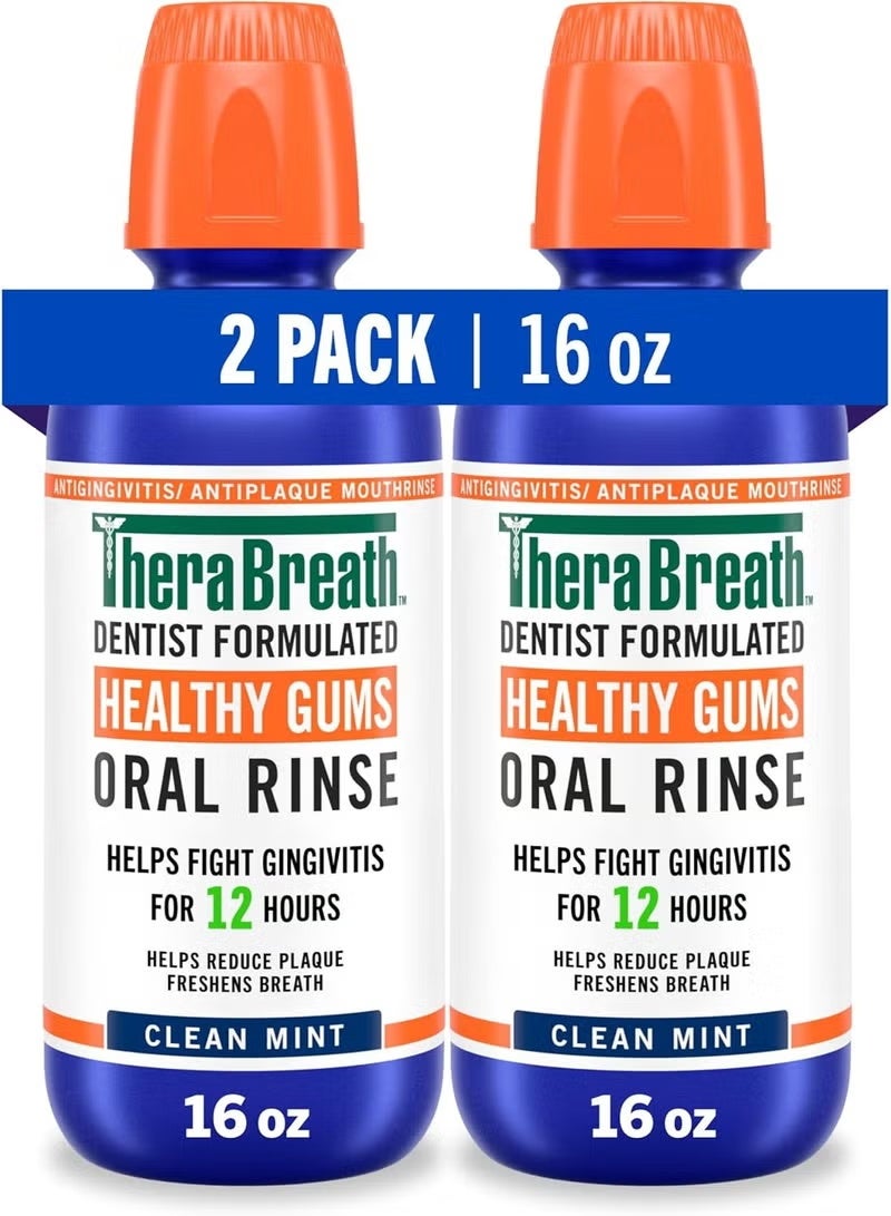 Therabreath Pack Of 2 Clean Mint Oral Rinse - Image 1