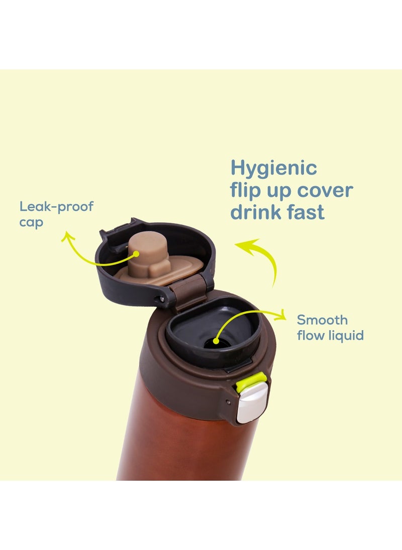 Eazy Kids Double Wall Insulated Travel Water Bottle - Antique Copper, 500Ml  - Image 3