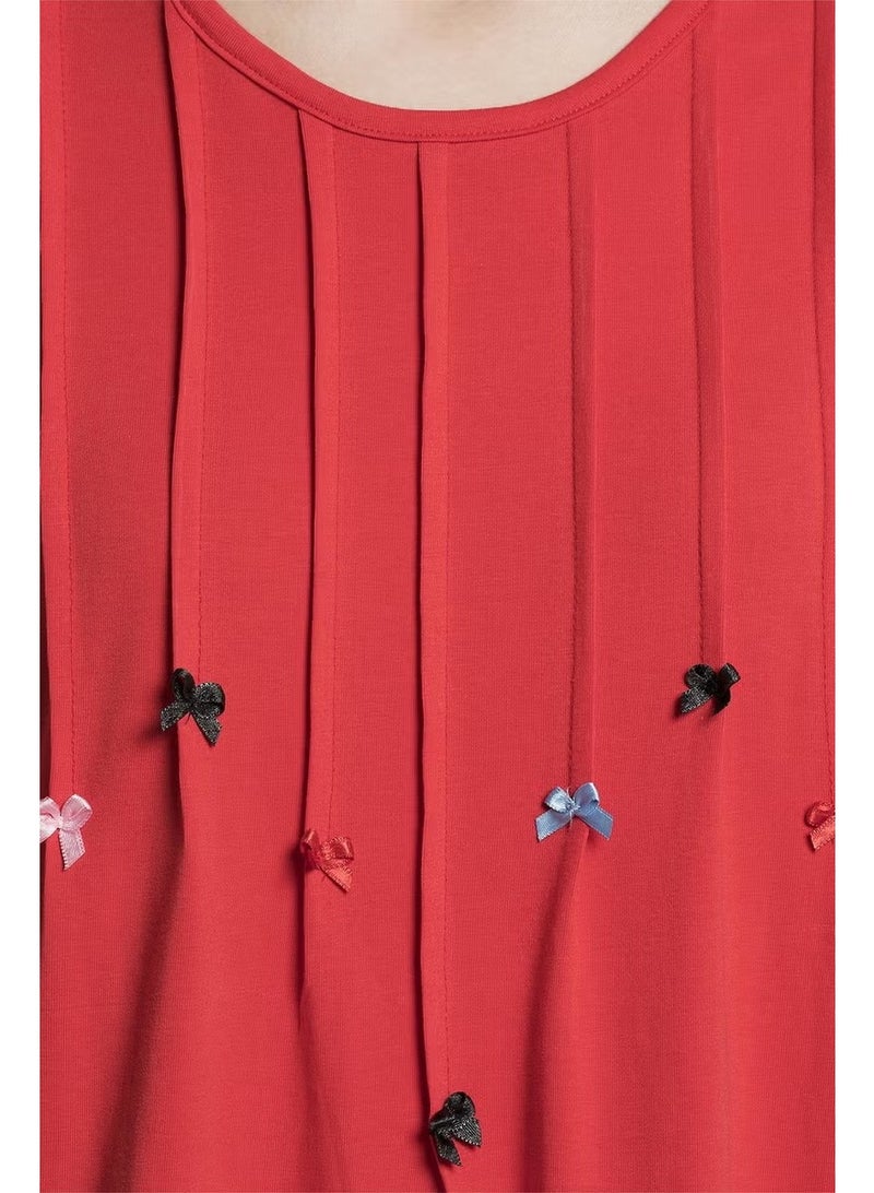 DoReMi Long Sleeved Combed Cotton Nightgown - Image 2