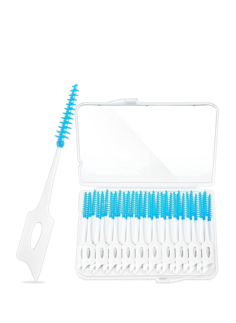 SOLARAE Interdental Brush Tooth Floss, Disposable Braces Flossers,in with Storage Case for Brush Tool, Toothpick Tooth Cleaner, Interdental Floss Sticks Toothpick Cleaning Tool (120 Pcs 3 boxes) - Image 1