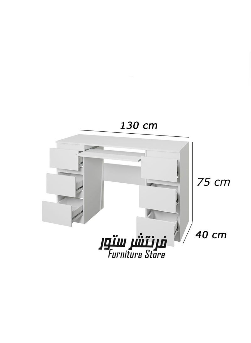 فرنتشر ستور مكتب مودرن ، ارتفاع 75 سم - عرض 130 سم - عمق 40 سم ، من فرنتشر ستور.  - Image 3