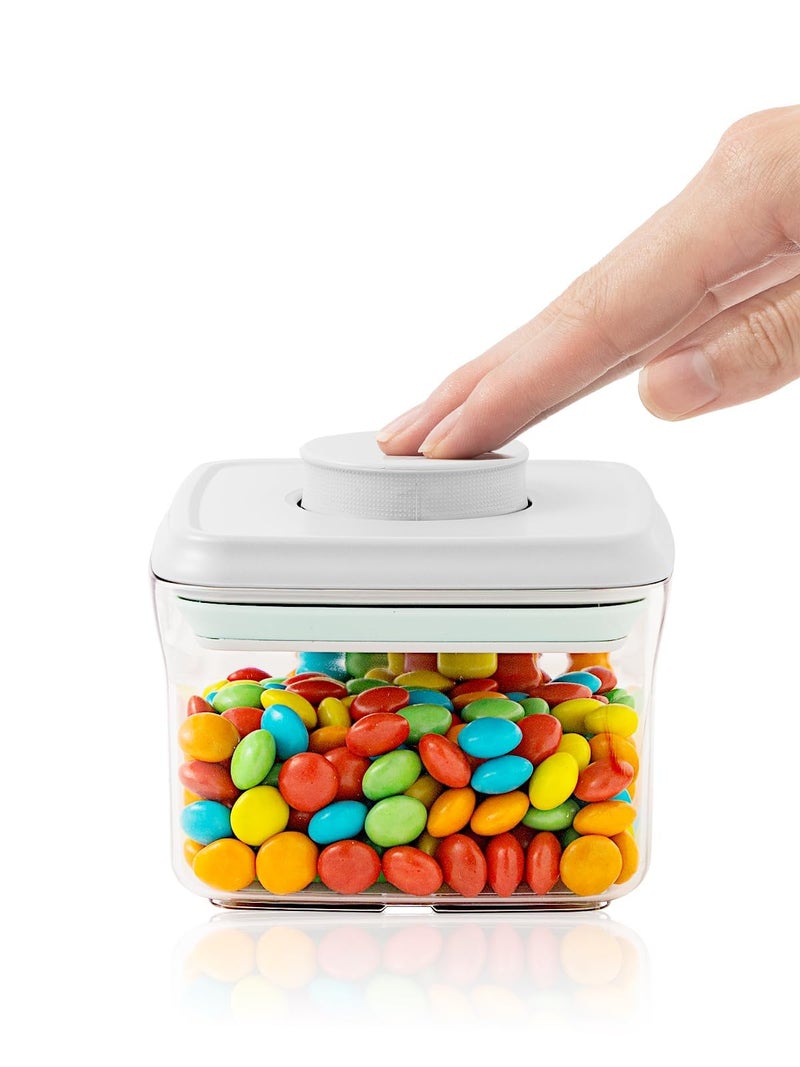 Tourdeus Mini Snack Container - 0.3 Qt Pop Food Storage Containers, BPA Free Small Food Containers with Lids, Food-Grade Air Tight Containers Candy Jars 320ml - Image 1