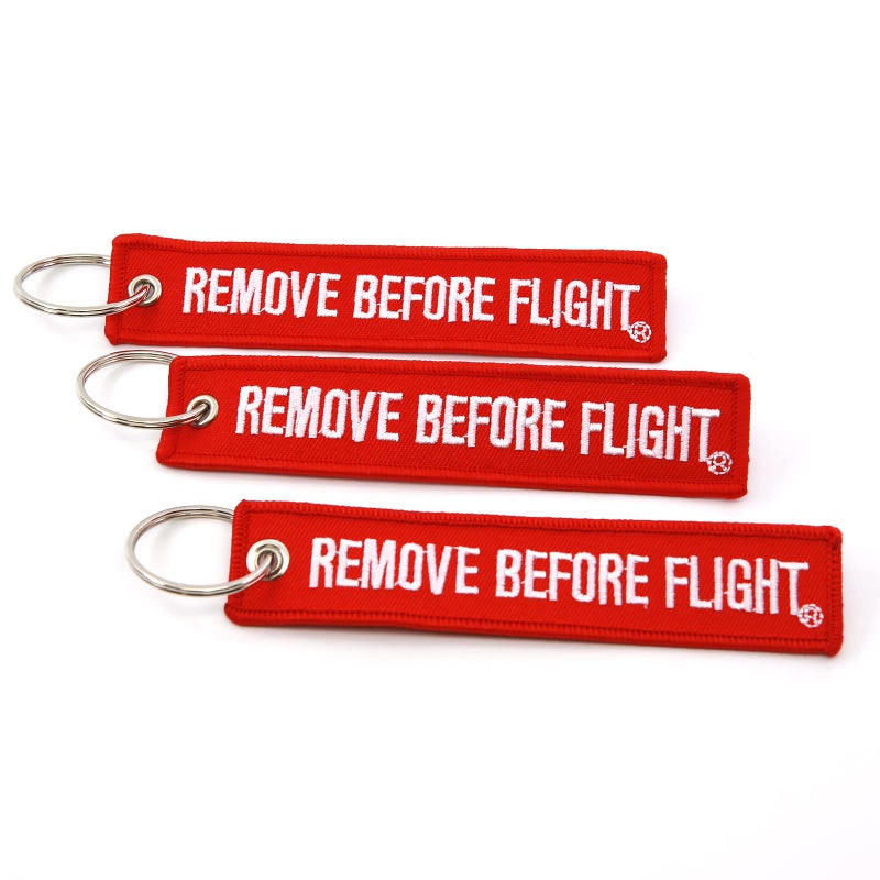 Rotary13B1 Remove Before Flight Key Chain - 3 Pack Red - Image 5