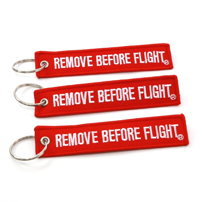 Rotary13B1 Remove Before Flight Key Chain - 3 Pack Red - Image 3