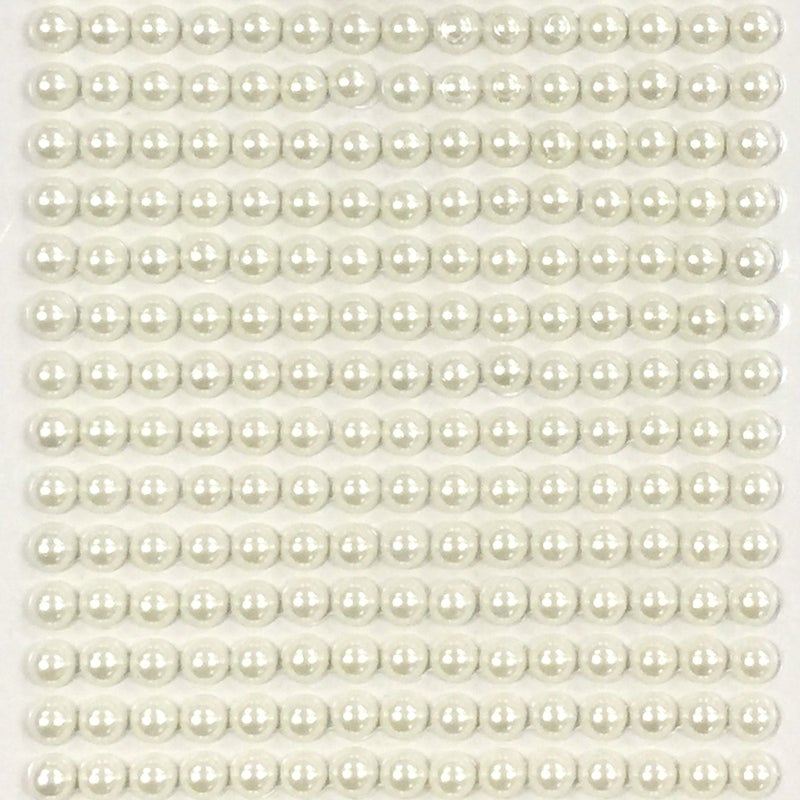 Wrapables 6mm Acrylic Pearl Adhesive Rhinestone Stickers 540pcs