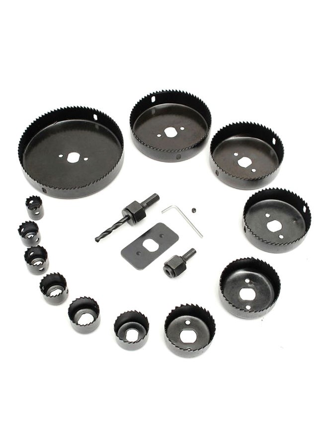 NIBEMINENT 16-Piece Hole Saw Set With Case Black - Image 1