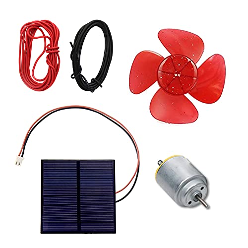 Electronicspices Electronic Spices Mini Solar Kit (70 x 70 Solar + 4inch fan blade + 2m wire + motor) for Electronic projects - Image 1