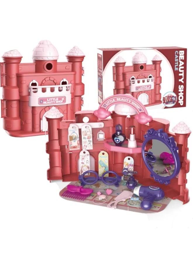 Princess Toys Makeup Castle Play Set for Kids, Role Play Beauty Play set Gift
