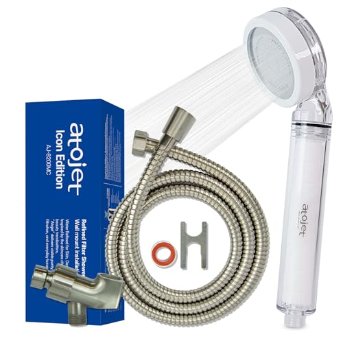Atojet Filter Showerhead Inspired By Korea's Beauty Culture | Carbon Composite Filter | Single Set (Hose, Mount, Teflon Tape, Wrench) (AJ8200MC-SET-SNG) - Image 1