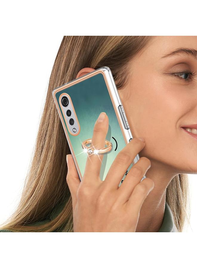 S-TOP Case For LG Velvet 5G / 4G / G9 Velvet Electroplating Dual-side IMD Phone Case with Ring Holder - Image 5