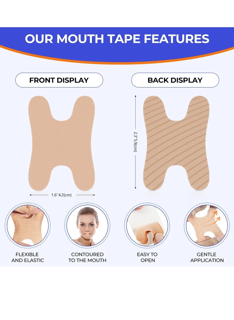 Sefudun 50 Pcs Micropore Tape Mouth Tape Sleep Strips Soft and Comfortable Gentle and Secure Adhesive Mouth Strips Nose Breathing Anti Snoring Better Breathing Oduor Free Sleep Strip Mouths Tape Black  - Image 3
