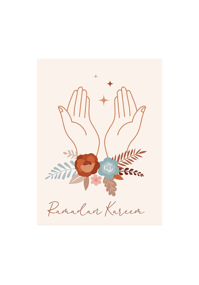 Ramadan Hands in Prayer, Greeting Card, UAE
