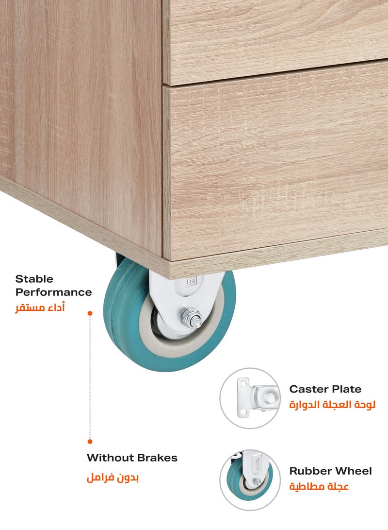 BMB TOOLS 75mm Caster Wheels Set of 4 Heavy Duty, Rigid Casters Top Plate Fitting, Non Marking Grey Rubber Fixed Caster Wheels for Cart Furniture Industrial Use - Image 3
