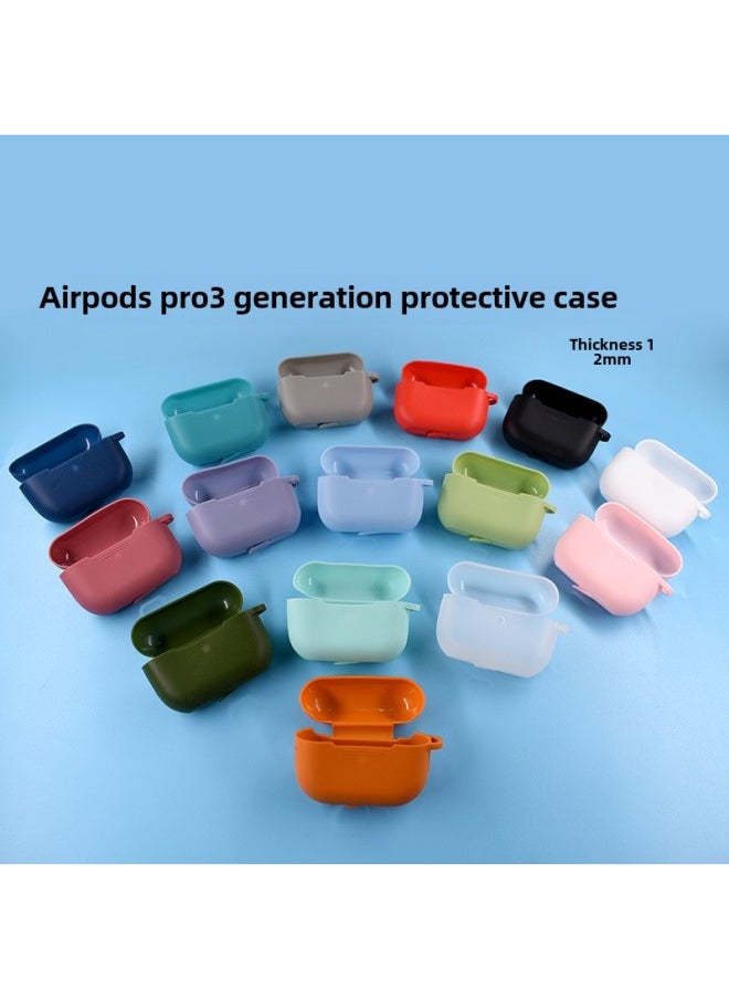 Generic - Protective Case For Airpods Pro Apple Third Generation Airpodspro2 Wireless Headset Silicone Protective Case-Color:115C Yellow-Applicable Model:Airpods Pro2 (without Ears, One-piece) - Image 1
